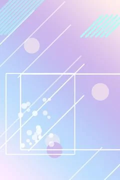 A soft pastel abstract layout with overlapping rectangle outlines, diagonal.. 库存插图