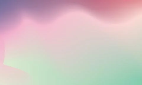 Soft Pastel Abstract Mesh Gradient Background with Fluid Shapes Stock Illustration