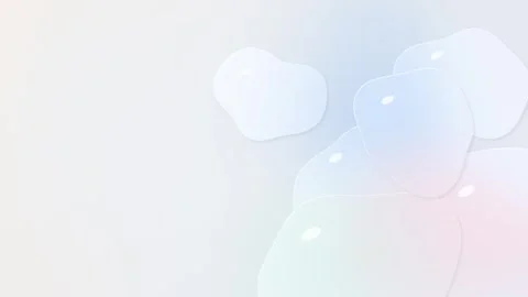 Soft pastel abstract shapes on light background. 2d animation Stock Footage 343356228