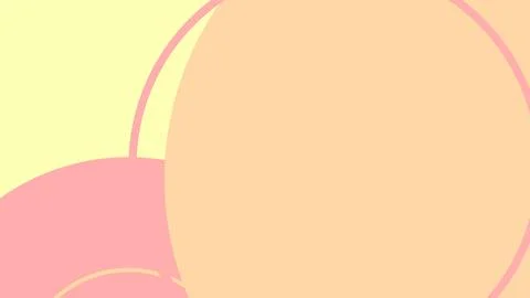 Soft pastel abstract shapes with overlapping circles in peach and pink on a p Illustration