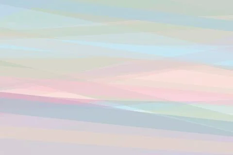Soft pastel abstract waves flow across a pink, blue and beige gradient back.. Stock Illustration