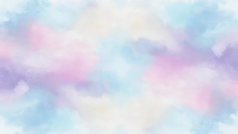 Soft pastel cloud texture background in hand drawn digital animation seamle.. 库存影片 342046748