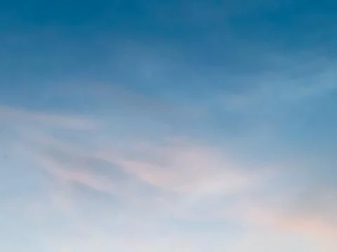 Soft Pastel Clouds Clear Blue Sky Dusk Jakarta Indonesia Stock Photos