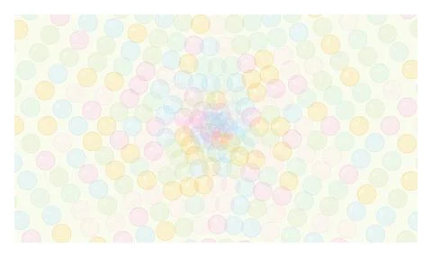 Soft pastel colored bubbles in concentric circles on light background, abst.. Stock Illustration