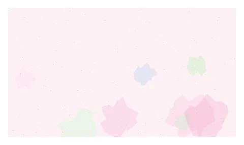 Soft pastel colored geometric shapes floating on light pink background with.. Illustrazione stock