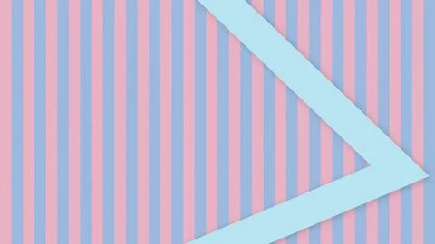 A soft pastel composition combines pink and blue vertical lines with a bold.. Stock Illustration
