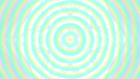 Soft pastel concentric circles pattern in a radial design a calming abstract Stock-Footage 335060366