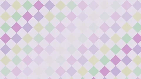 Soft Pastel diamond geometric pattern background flowing loop Stock Footage 342643549