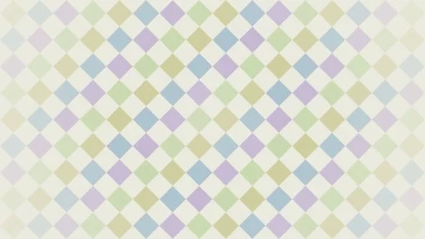 Soft Pastel diamond geometric pattern background pulsing loop Vidéo 342644331