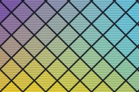 Soft pastel diamond shapes create a colorful diagonal lattice with dark Stock Illustration