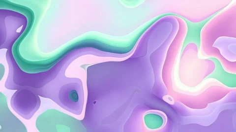 Soft Pastel Fluid Abstract Motion Background with Gentle Organic Shapes and.. 스톡 동영상 342905455