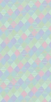 Soft pastel geometric mosaic pattern with light pastel cubes and subtle str.. Stock Illustration