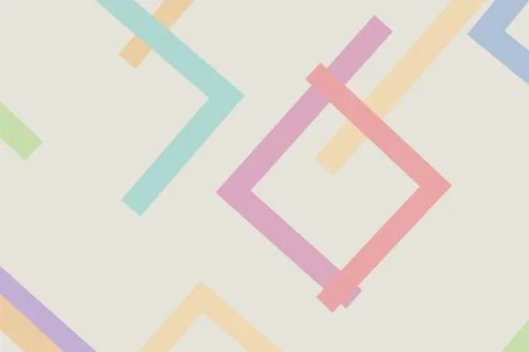 A soft pastel geometric pattern with chevrons and diamond shapes creates a .. Stockillustratie