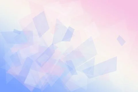Soft pastel geometric shapes float across a dreamy gradient backdrop, creat.. Stock Illustration