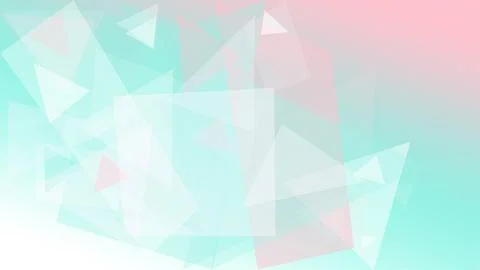 Soft pastel geometric triangles form a modern abstract pattern with gentle .. Illustrazione stock