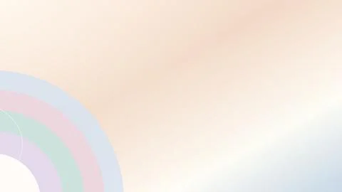 Soft pastel gradient arc on light peach background Stock Illustration