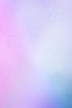Soft pastel gradient backdrop in pink and blue with subtle geometric outlin.. 스톡 일러스트