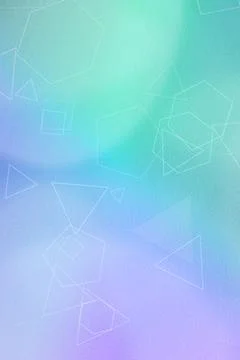 Soft pastel gradient backdrop with subtle geometric outlines in cool blue, .. 스톡 일러스트