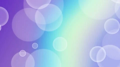 Soft Pastel Gradient Background with Floating Transparent Bubbles Stock Footage 331549244