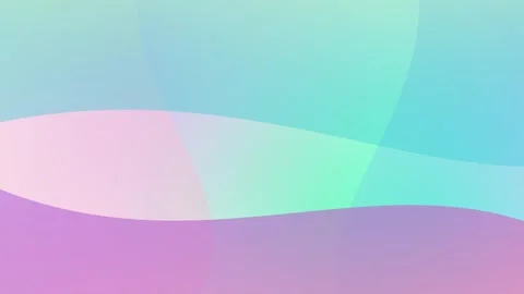 Soft pastel gradient background with flowing translucent waves in pink purp.. 動画素材 335826396