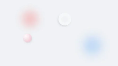 Soft pastel gradient circles floating against a clean white background 库存影片 338310056