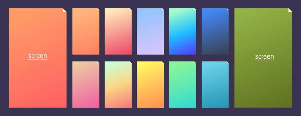 Soft pastel gradient smooth and vibrant color background Stock-Illustration