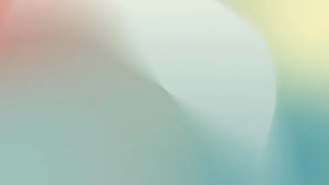Soft pastel gradient with smooth transitions in red, teal, yellow. Seamless loop 動画素材 309855666