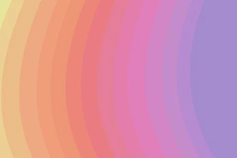 Soft pastel gradient waves in peach, pink, and lilac create a calm, modern .. Illustrazione stock