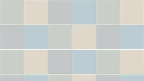 A soft pastel grid background in muted blue, beige, and gray shades, featur.. Stock Illustration