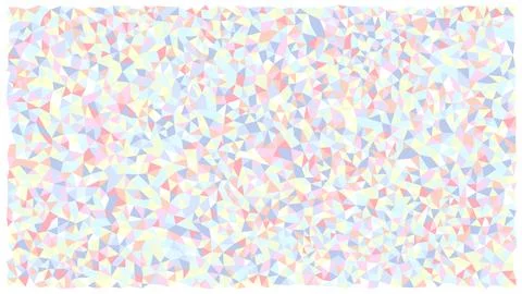 Soft pastel low poly triangular mosaic background pattern with colorful 库存插图