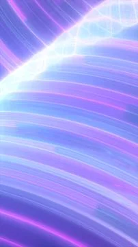 Soft pastel neon light waves and motion trails on gradient background, abst.. Stock Illustration