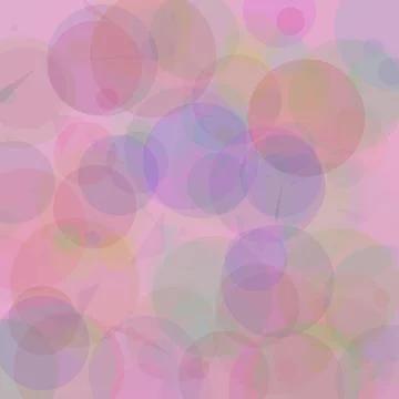 Soft pastel pink abstract background with overlapping geometric circles and.. 库存插图
