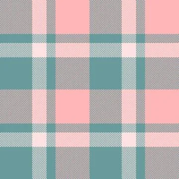 Soft, pastel pixel plaid pattern. Ideal for backgrounds, textiles, or web d.. 스톡 일러스트