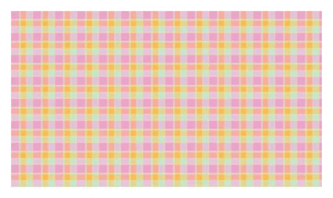 Soft pastel plaid pattern background for children's decor and textiles. Stock Illustration