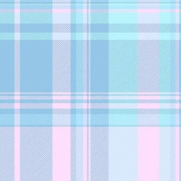 Soft pastel plaid pattern in blue, pink  mint. Perfect for textile design, fa Illustrazione stock