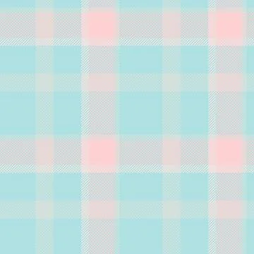 Soft pastel plaid pattern in delicate shades of pink, light blue, and grey.   Stock Illustration
