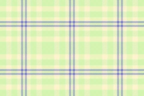 This soft pastel plaid pattern features a seamless tartan design in light gre Stock Illustration