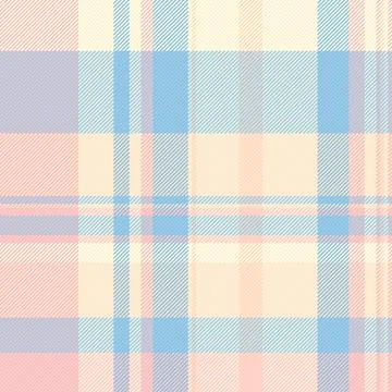 A soft pastel plaid pattern, featuring gentle blue and pink interlacing lines Stock Illustration