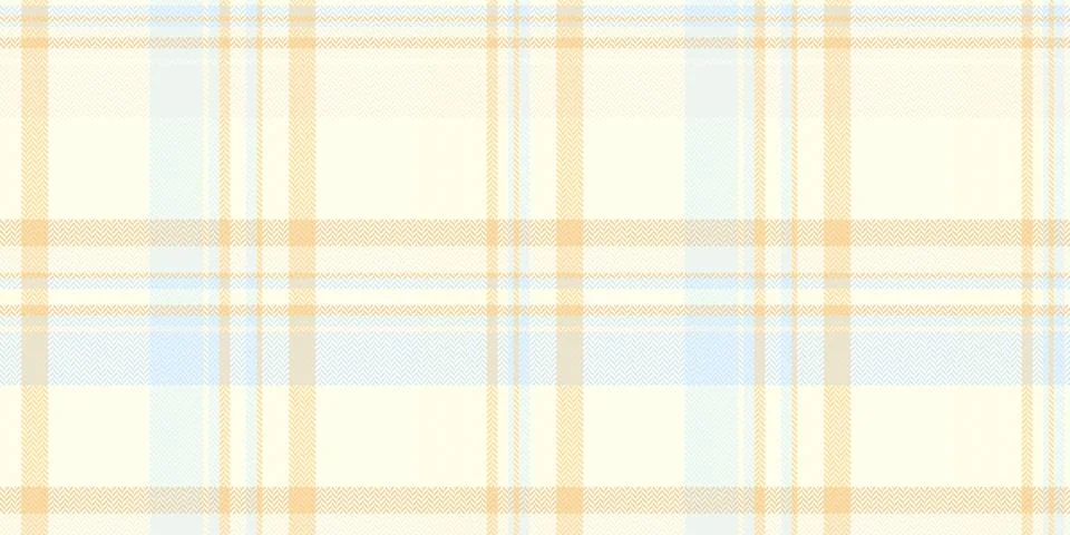 A soft, pastel plaid pattern featuring yellow and light blue herringbone weav Stock Illustration