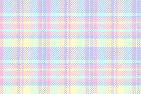 Soft, pastel plaid pattern. A gentle, checkered textile design for background Stock Illustration