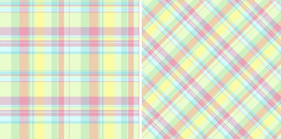Soft pastel plaid pattern, ideal for backgrounds, textiles, or wrapping paper Stockillustratie