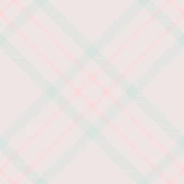 Soft pastel plaid pattern with intersecting lines in pink and mint. A versati Illustrazione stock