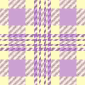 Soft pastel plaid pattern in lilac and pale yellow.  Ideal for textile desi.. Stock Illustration