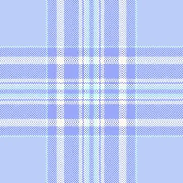 Soft, pastel plaid pattern. Modern textile design in light blues and creams.  Stock Illustration