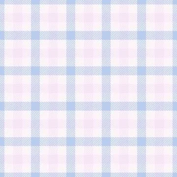 Soft pastel plaid pattern in pale blue and pink.  Perfect for textile design, Stock Illustration