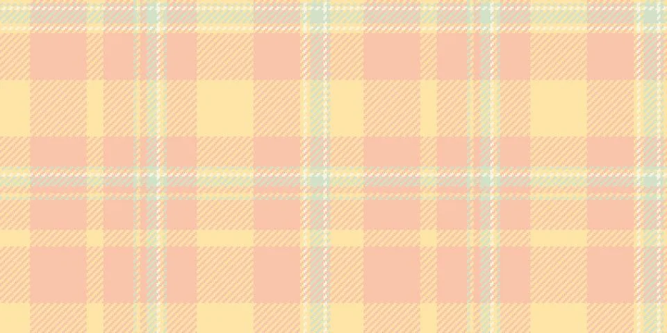 Soft pastel plaid pattern in peach and yellow hues. Perfect for backgrounds.. Illustrazione stock