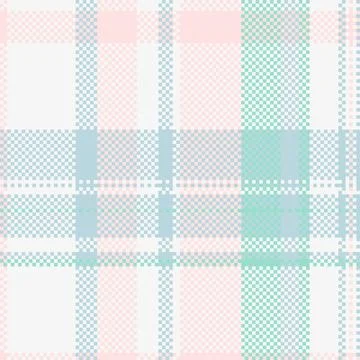 Soft pastel plaid pattern in pink, mint green, and light blue.  Ideal for tex Illustrazione stock