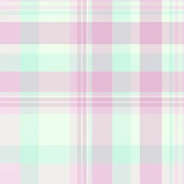 Soft pastel plaid pattern in pink and mint green. Calming and versatile for.. Illustrazione stock