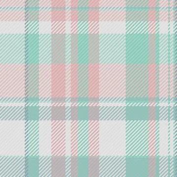 Soft pastel plaid pattern in pink, mint green, and gray.  Perfect for textile Stock Illustration