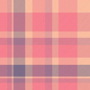 Soft, pastel plaid pattern in pink, peach,  mauve. Elegant texture ideal for  Illustrazione stock